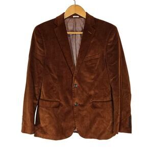 Saddlebred Men's Heritage Corduroy Jacket Blazer Brown Cotton 40R Country Club